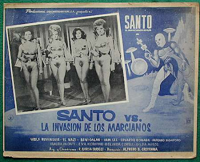 Santo vs the Martian Invasion 1966 lobby 2