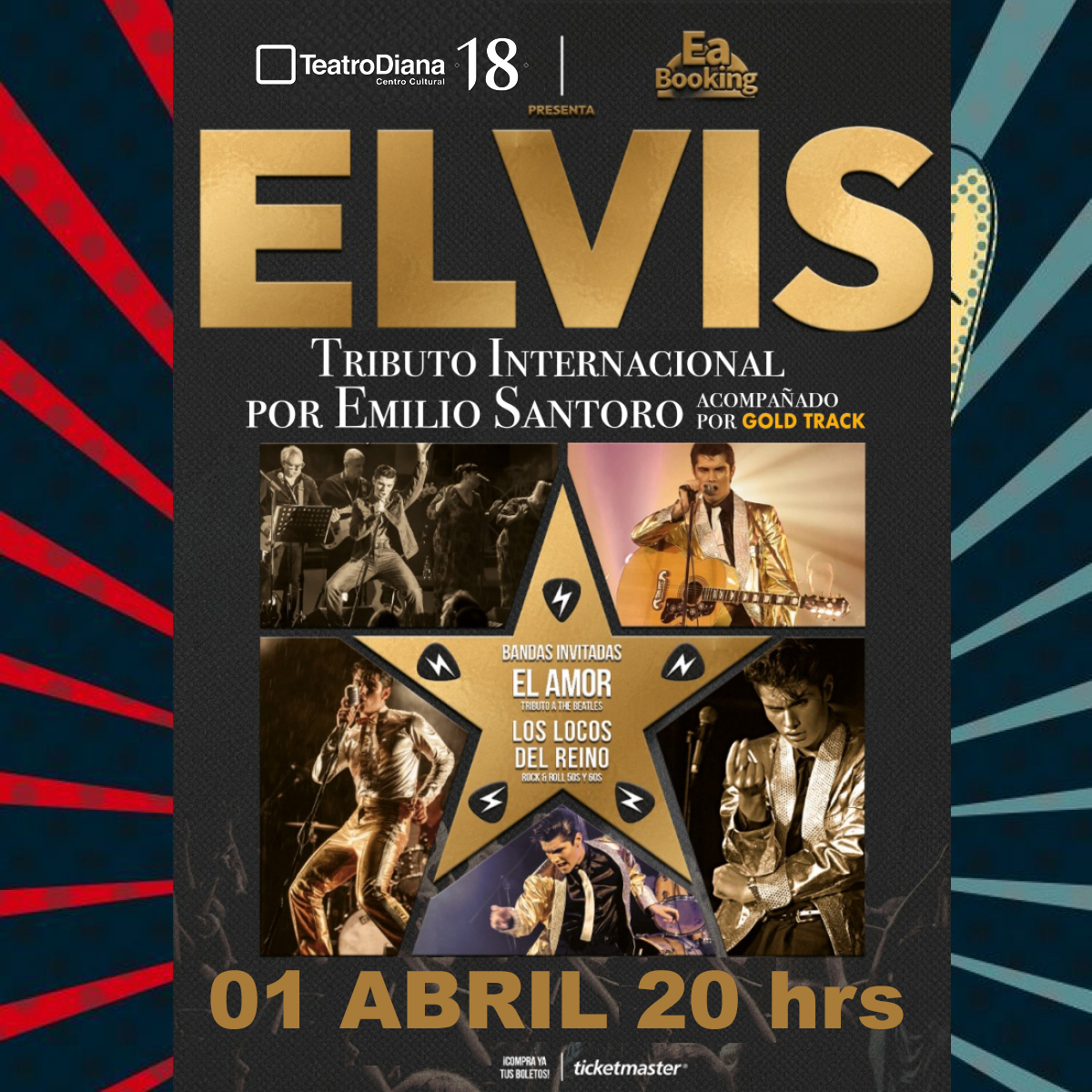 El más espectacular tributo a Elvis Presley Con Emilio Santoro